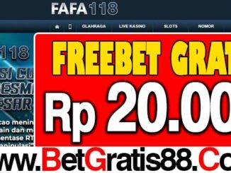FAFA118 Freebet Gratis Rp 20.000 Tanpa Deposit
