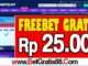 TIKETSLOT Freebet Gratis Rp 25.000 Tanpa Deposit