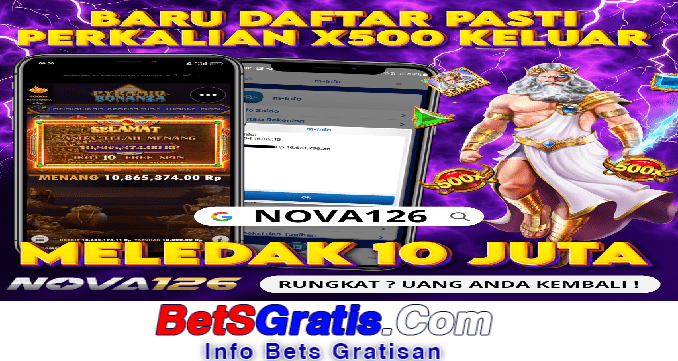 Nova126 Freebet Gratis Rp 10.000 Tanpa Deposit